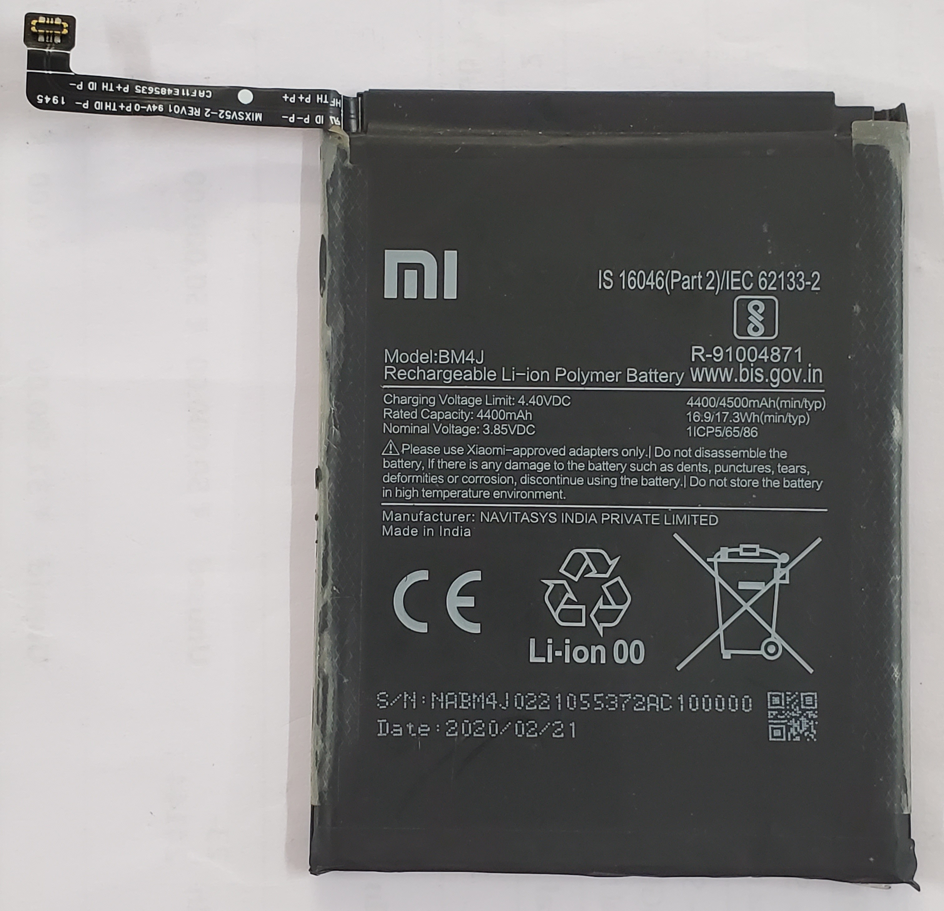 MI REDMI XIAOMI BM4J NOTE 8 PRO - BATTERY 